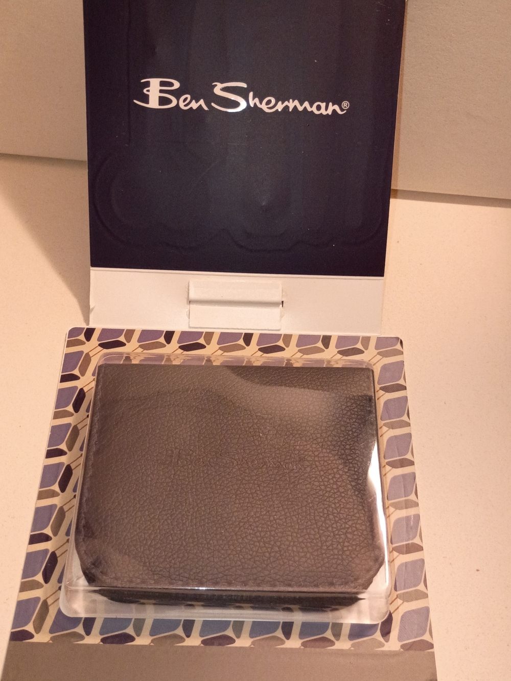 Ben Sherman Black Leather Wallet in Display Box